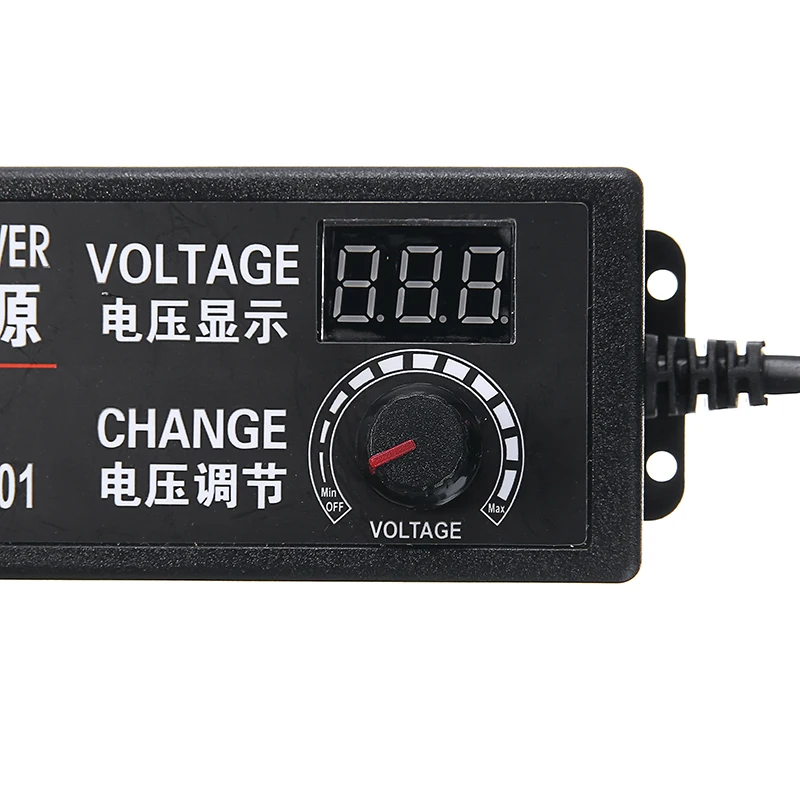 Регулируемый адаптер питания с вилкой европейского стандарта 3 12 В/9 24 В