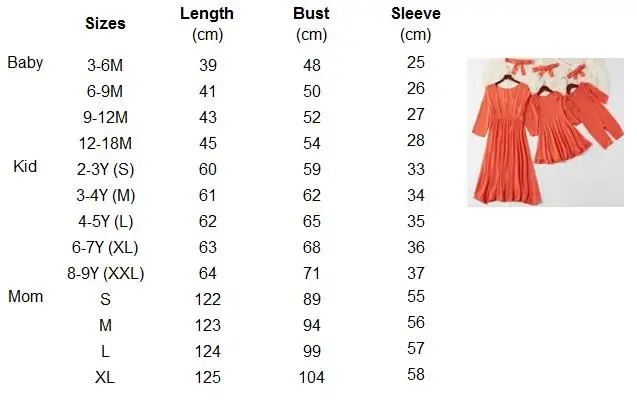 

Spring Mother Daughter Matching Dresses Family Outfits Mommy and Me Clothes Long Sleeve Mom Baby Woman & Girls Dress+Headband