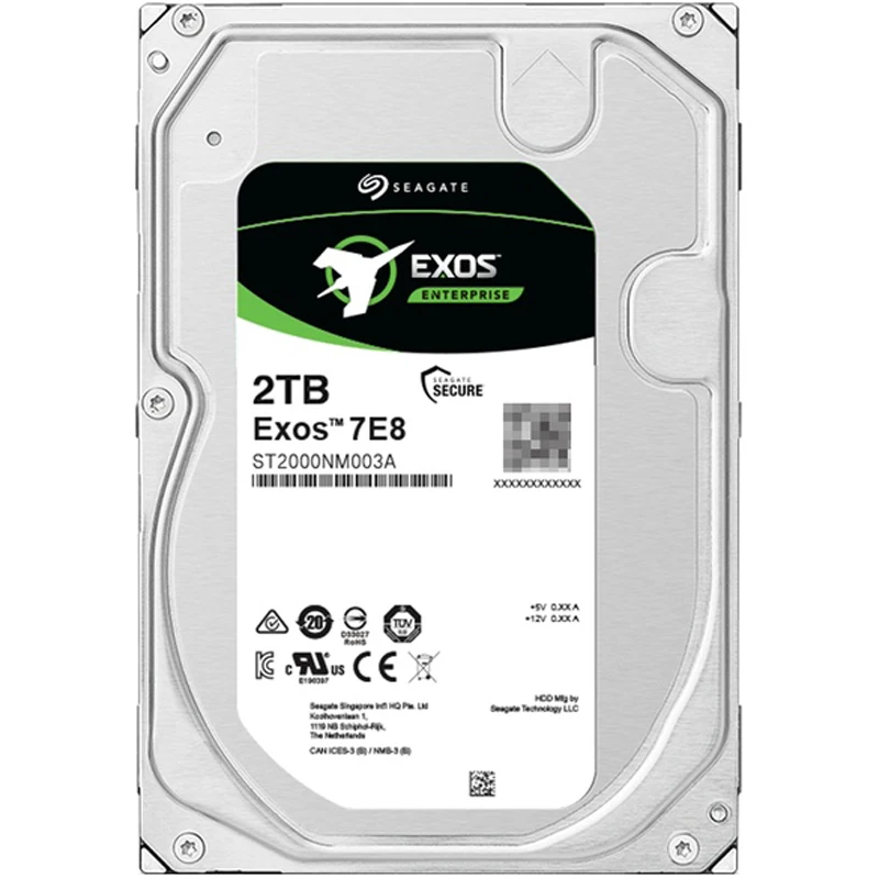 Seagate EXOS 3 5 ST2000NM0045 ST2000NM003A 2 ТБ 7200 об/мин 128MB Кэш SAS 12 ГБ/сек. "предприятие внутренний