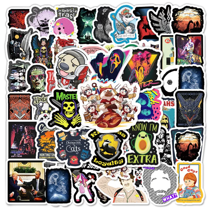 

10/30/50 шт смешанные модные аниме хип-хоп крутые наклейки эстетические наклейки скейтборд телефон велосипед ноутбук мотоцикл багаж автомобил...