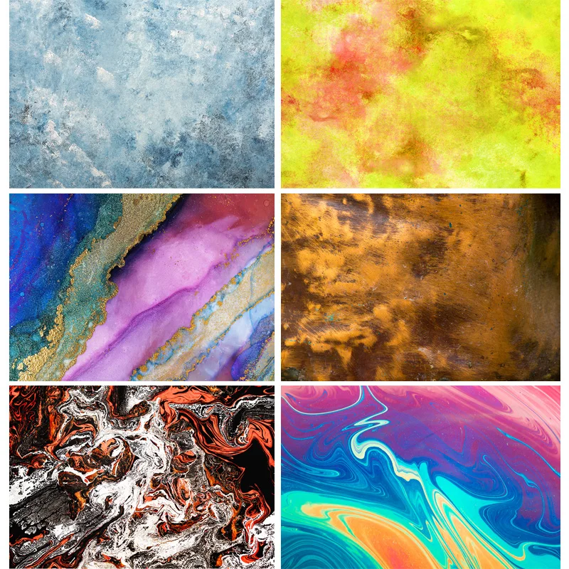 

SHUOZHIKE Vinyl Colorful Gradient Color Photography Backgrounds Abstract Marble Painted Photo Studio Backdrops 201021SHC-03