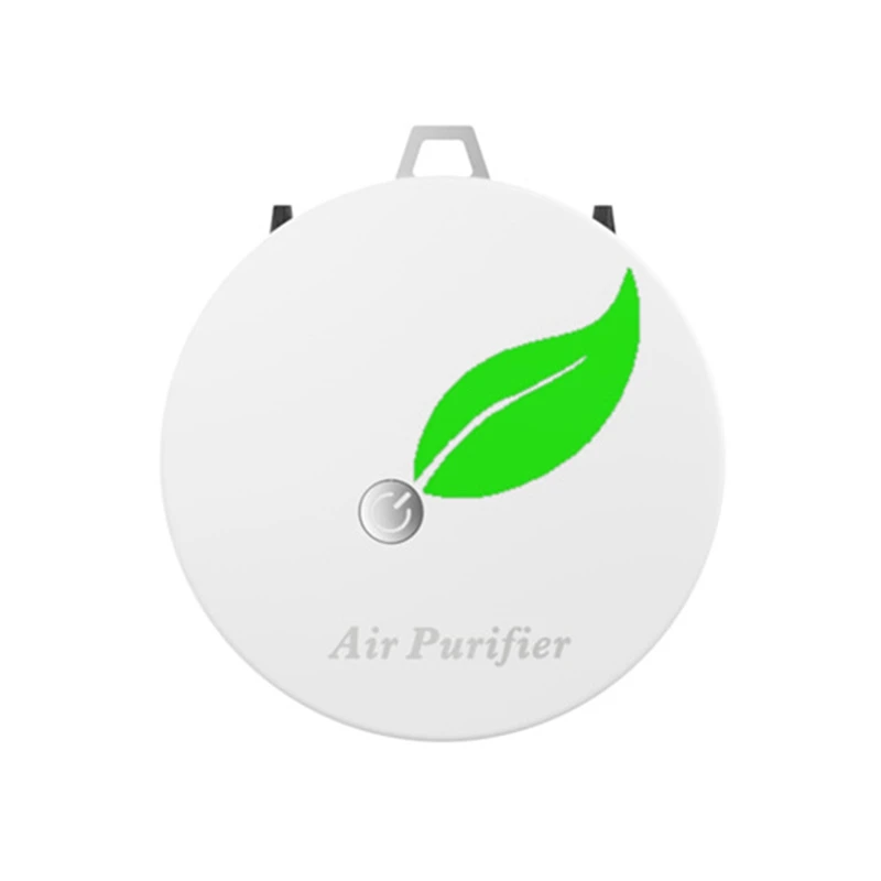 

2 Pcs Personal Wearable Air Purifier Necklace Mini Portable USB Air Freshner Ionizer Negative Ion Generator ,White