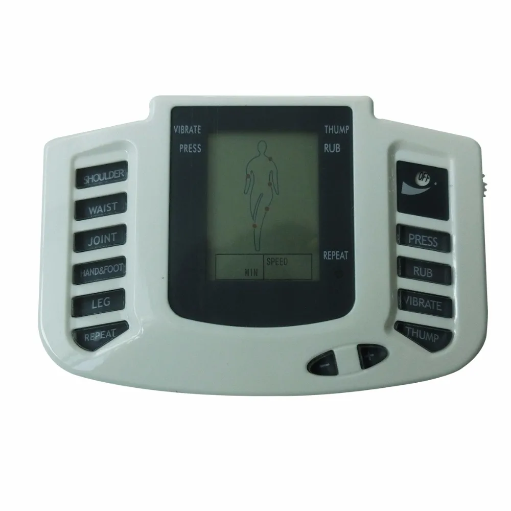 Электронный массажер для пульс-терапии Релаксация тела стимулятор мышц ЖК-экран