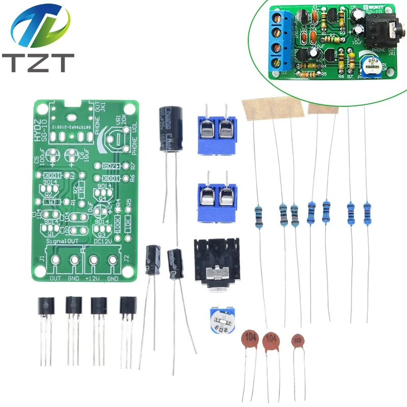 Белый Шум генератор сигналов DIY Kit Электронная Комплект 2-х канальный Выход для