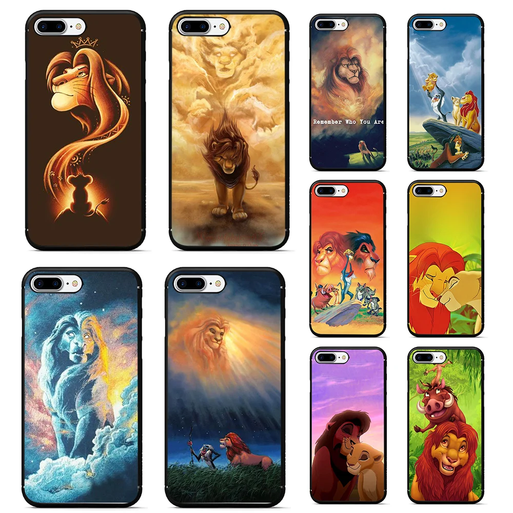 Le roi lion чехол для iphone 7 plus Мягкий ТПУ чехол для телефона iphone 6 7 6s 7 plus X XR XS MAX Lion King nala simba timon coque