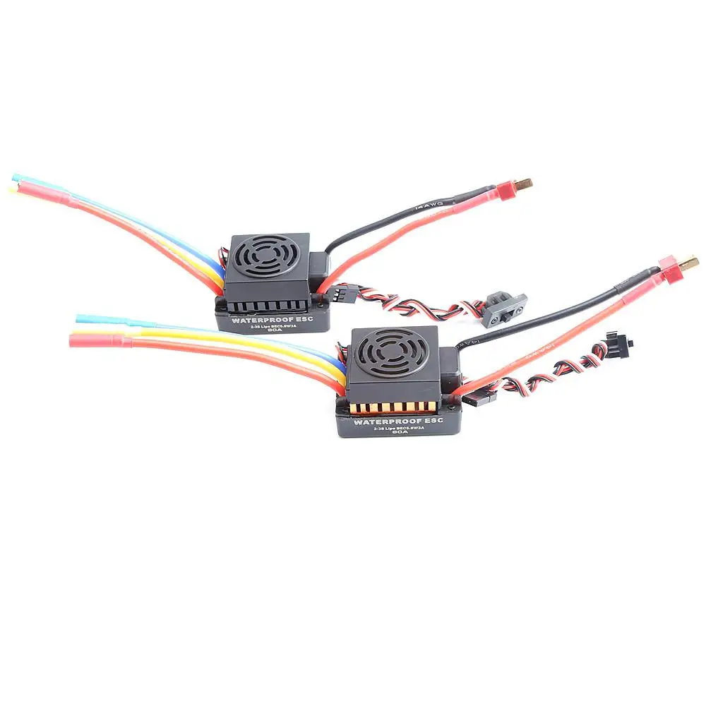 Waterproof 60A Sensorless Brushless Car Electronic Speed Control ESC 2-3S with BEC for Rc Boat | Автомобили и мотоциклы