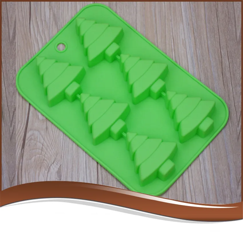 

3D Silicone Cake Mould DIY Christmas Tree Shaped Cake Mold Cupcake Fondant Cookies Dessert Mould Cake Baking Decoration Tools