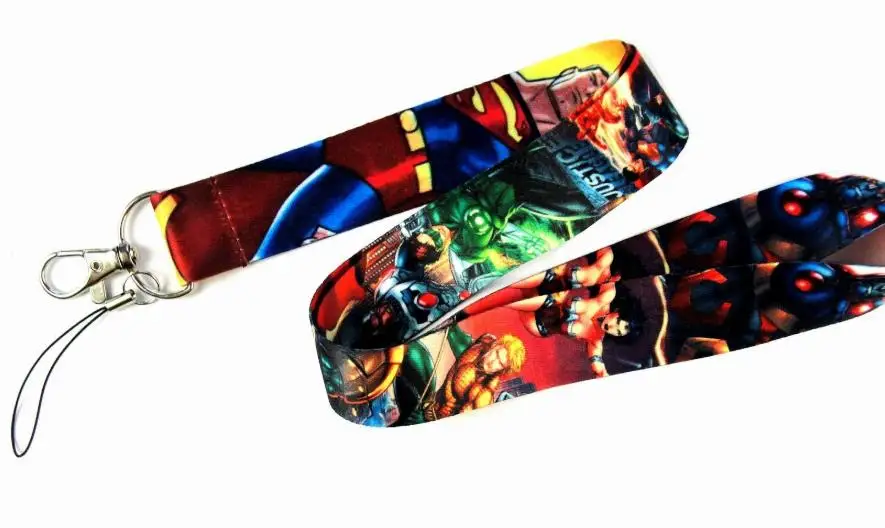 Heros Batman Spirderman Polyester Cell Phone Neck Lanyard Straps for Smartphone Key ID Card Keychain Necklace Dropshipping | Украшения и