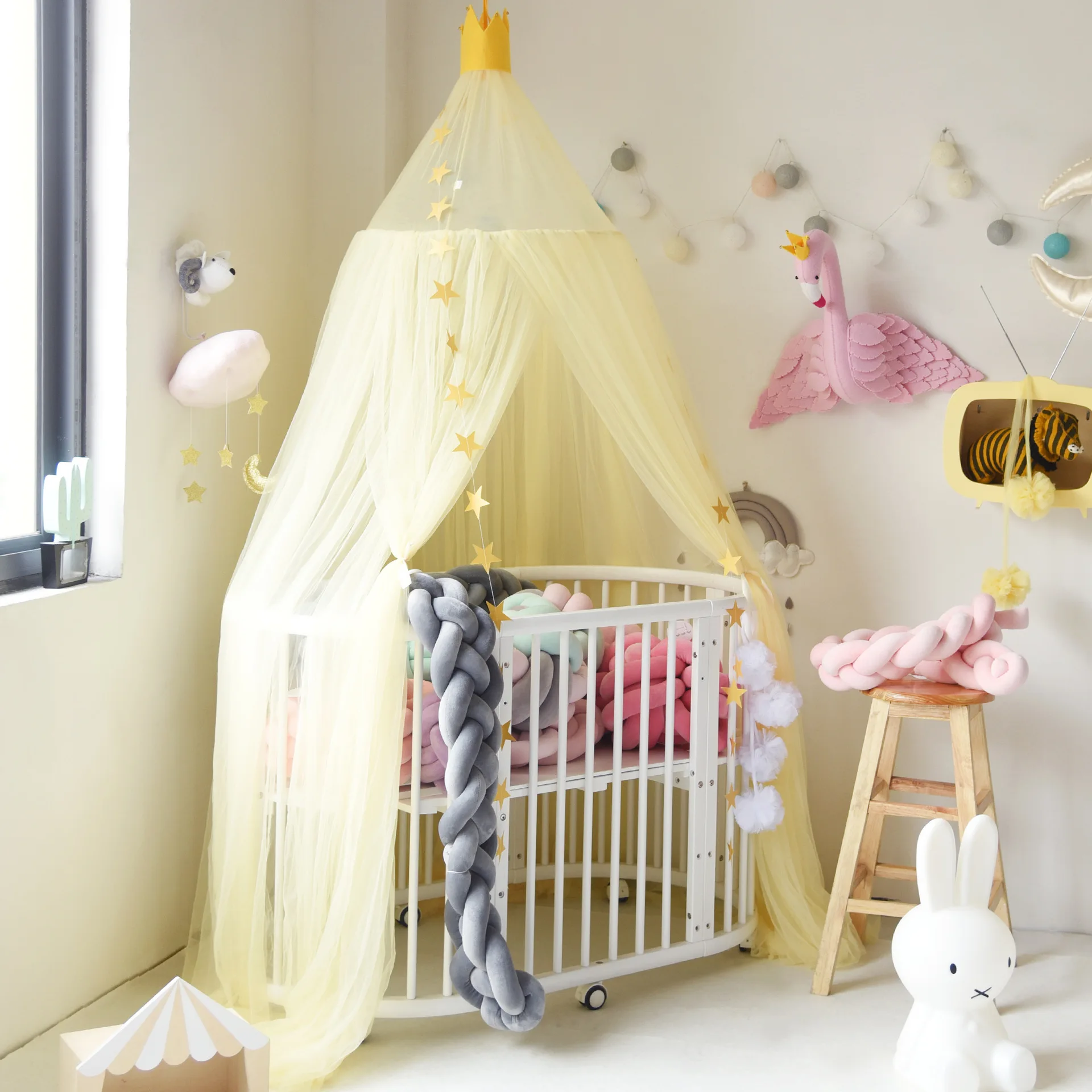 Высокое качество подвесные детские постельные принадлежности купольная кровать