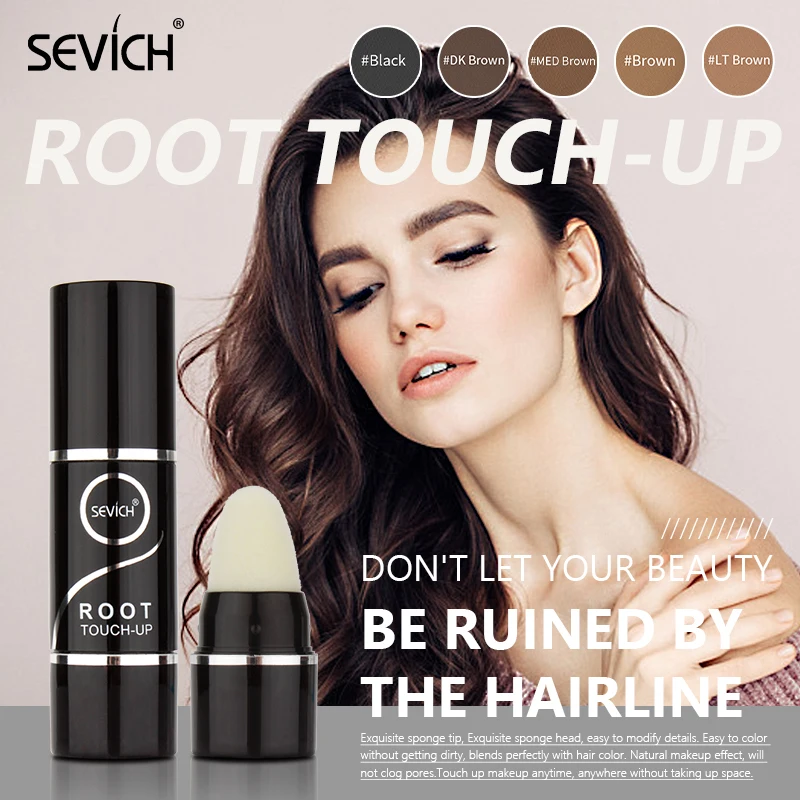 

Sevich 5 Colors Hair Line Powder Pen Waterproof 2.5g Hair Shadow Powder Control Hair Edge With Puff Cover Hair Concealer