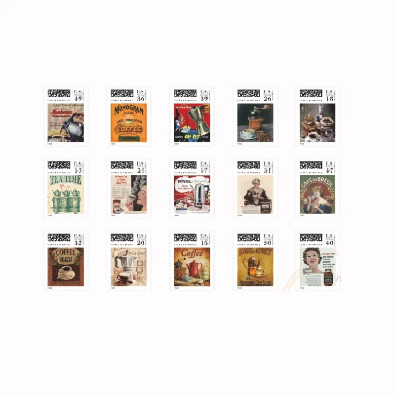 

New Creative Children Diary Album Window Sticker Decoration PET DIY Scrapbook Decor Stickers Multicolor Message " COFFEE "