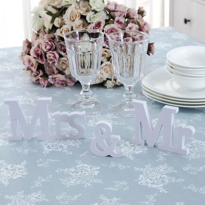 1 Набор/3 шт. Свадебные украшения с надписью Mr &amp Mrs | Дом и сад