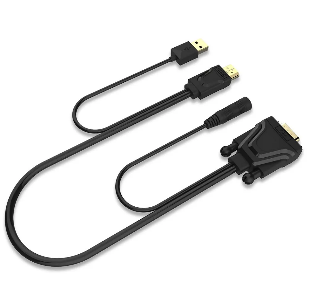 Кабель hd vga с USB источником питания преобразователь Аудио и видео зеркальный