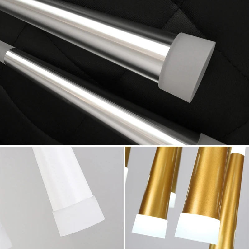 Современный светодиодный конический подвесной светильник алюминиевый Ampmetal для