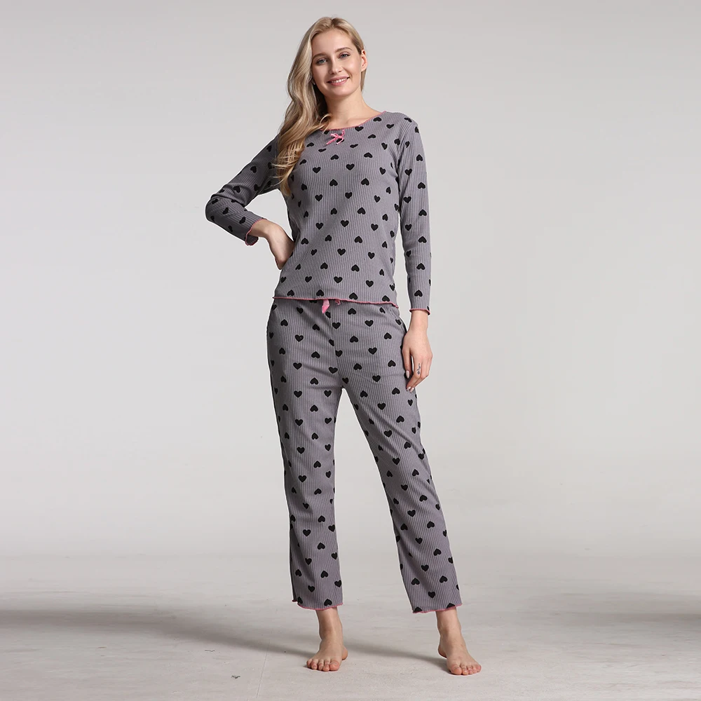 Пижама женская зимняя пижама хлопок новые женские пижамы мультяшная теплая