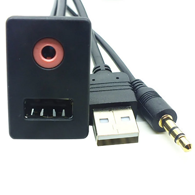 Автомобильный Suv Dash o Usb 3 5 мм Aux наушники Мужской монтажный адаптер панель