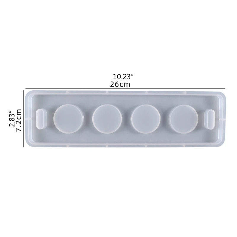 

Tray Cup Pad Epoxy Resin Mold Wine Glass Holder Coaster Silicone Mould DIY Crafts Home Decorations Casting Tool