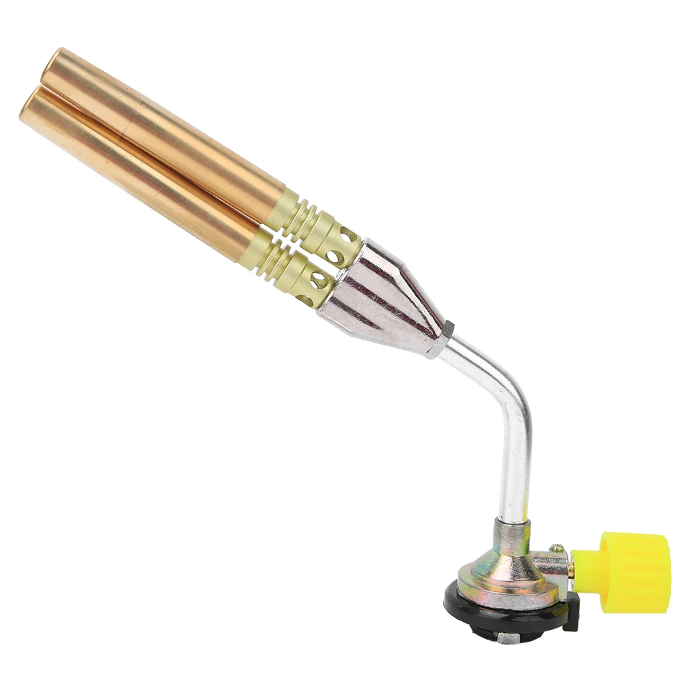 

Double Heating Flame Torch Portable Adjustable Welding Gun for Outdoors Barbecue 1300℃