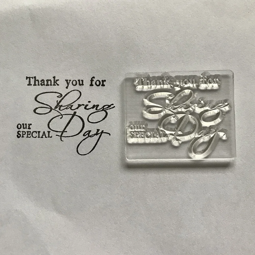 Свадебные карты прозрачные силиконовые печатные печати сделай сам скрапбукинг