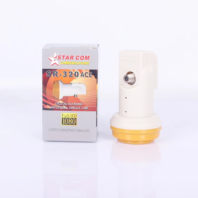 

10Pieces/Set Starcom Single LNB Satellite TV Receiver Low Noise Figure 0.1dB HD Digigtal Universal KU BAND Single LNB SR320ACE