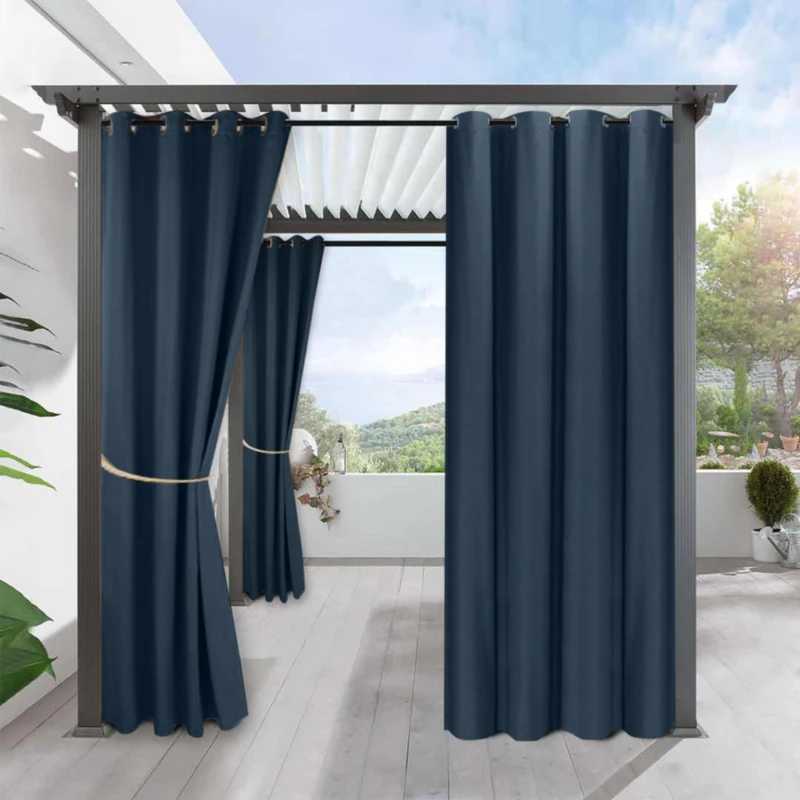 Outdoor Curtains for Patio Rustproof Grommet Top Waterproof Window Curtain Drapes Porch Pergola Cabana Gazebo and Sun Room | Дом и сад