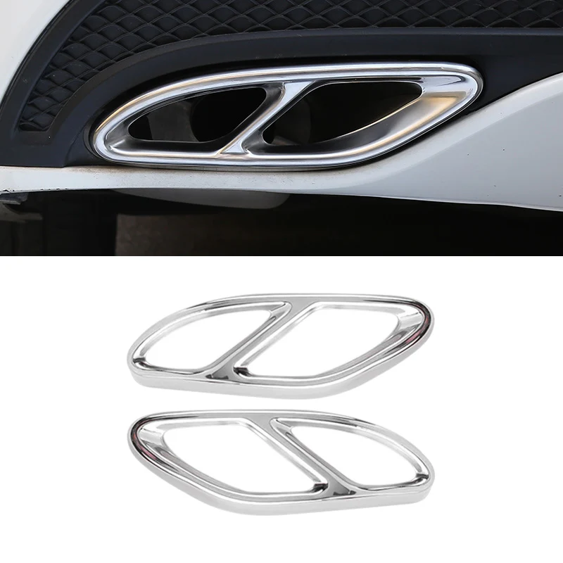 2 шт. автомобильный глушитель выхлопная труба задняя крышка металлическая