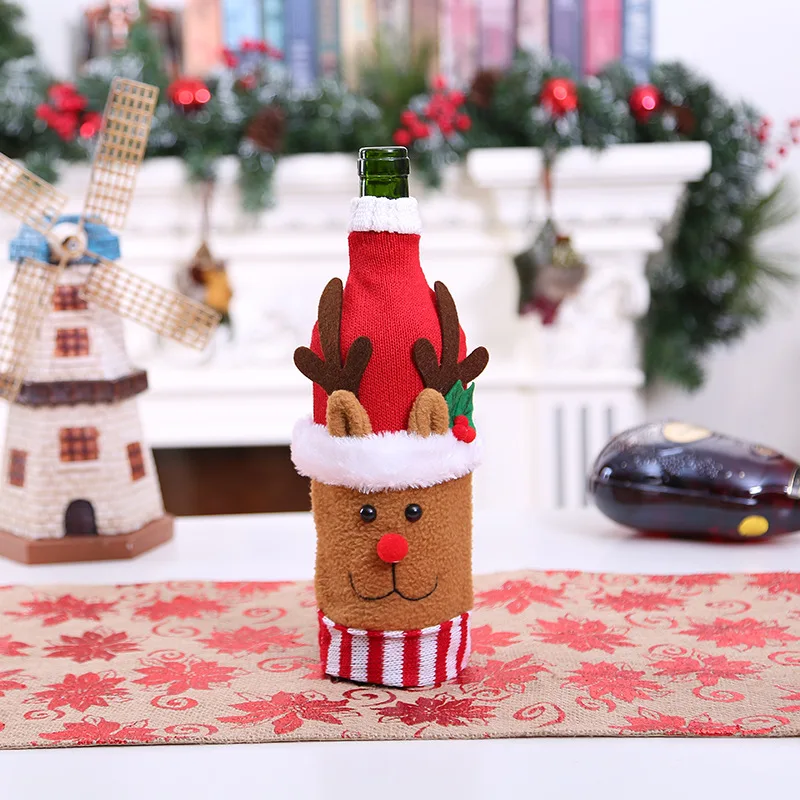 Deco Noel рождественские украшения для домашнего ужина вечерние настольные винная