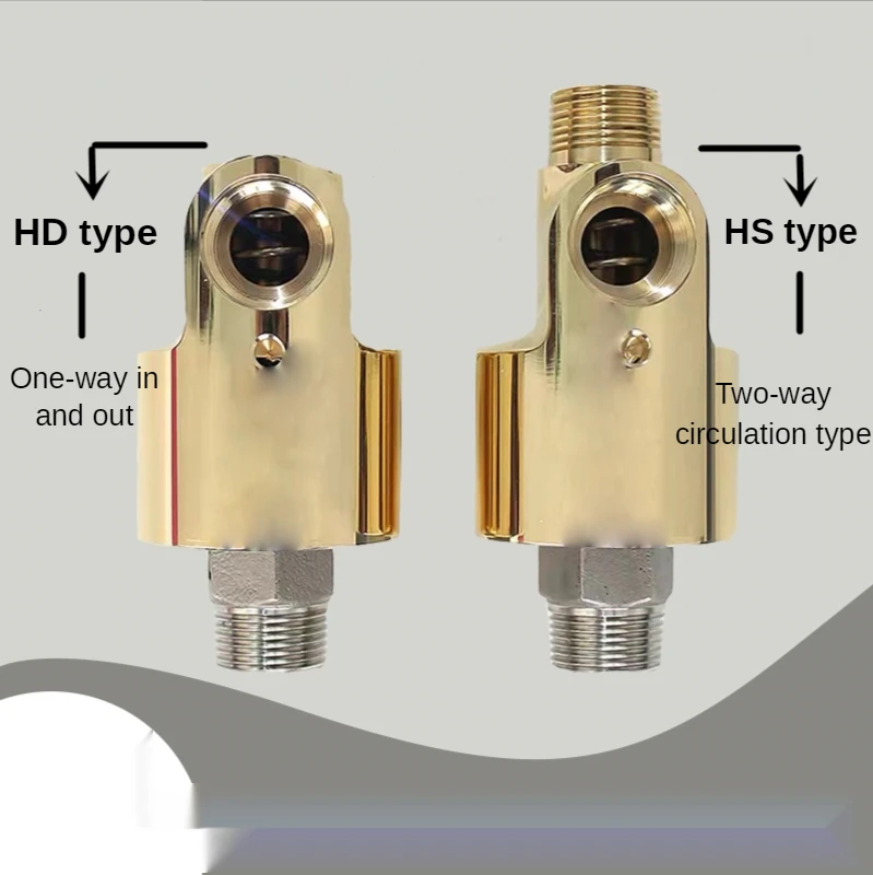 HS-G25-10/HS-G32-15/HS-G40-20 Латунное поворотное соединение H-типа Двухканальный