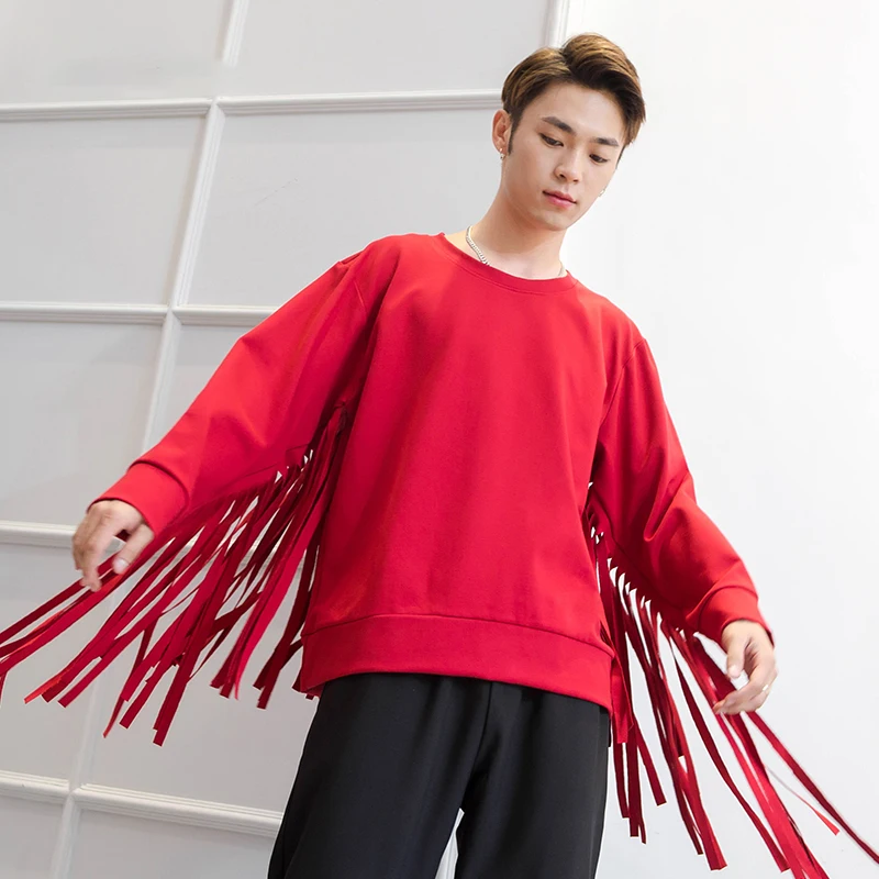 Осенне зимняя новая куртка с длинными кисточками и рукавами круглым вырезом для