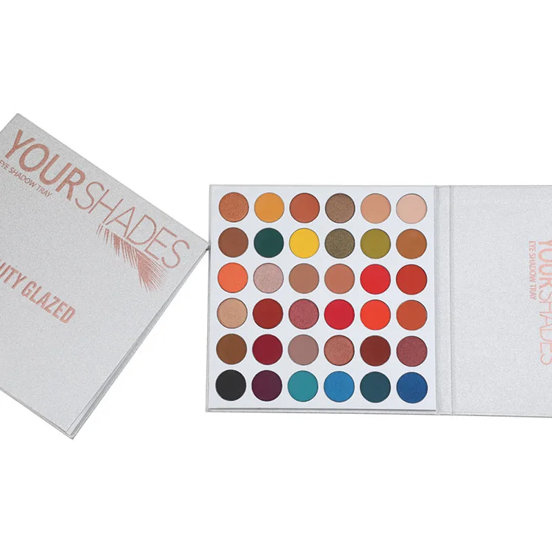 

Beauty Glazed 36 Colors Eyeshadow Highlighter Shimmer Makeup Pigment Eye Shadow Matte Glitter Long Lasting Palette Cosmetics