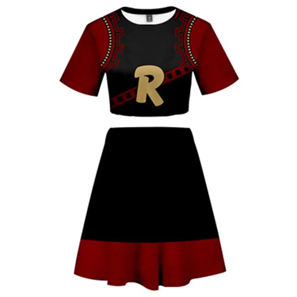 Костюм для косплея моя геройская Академия Boku платье с 3D принтом топ + юбка полный