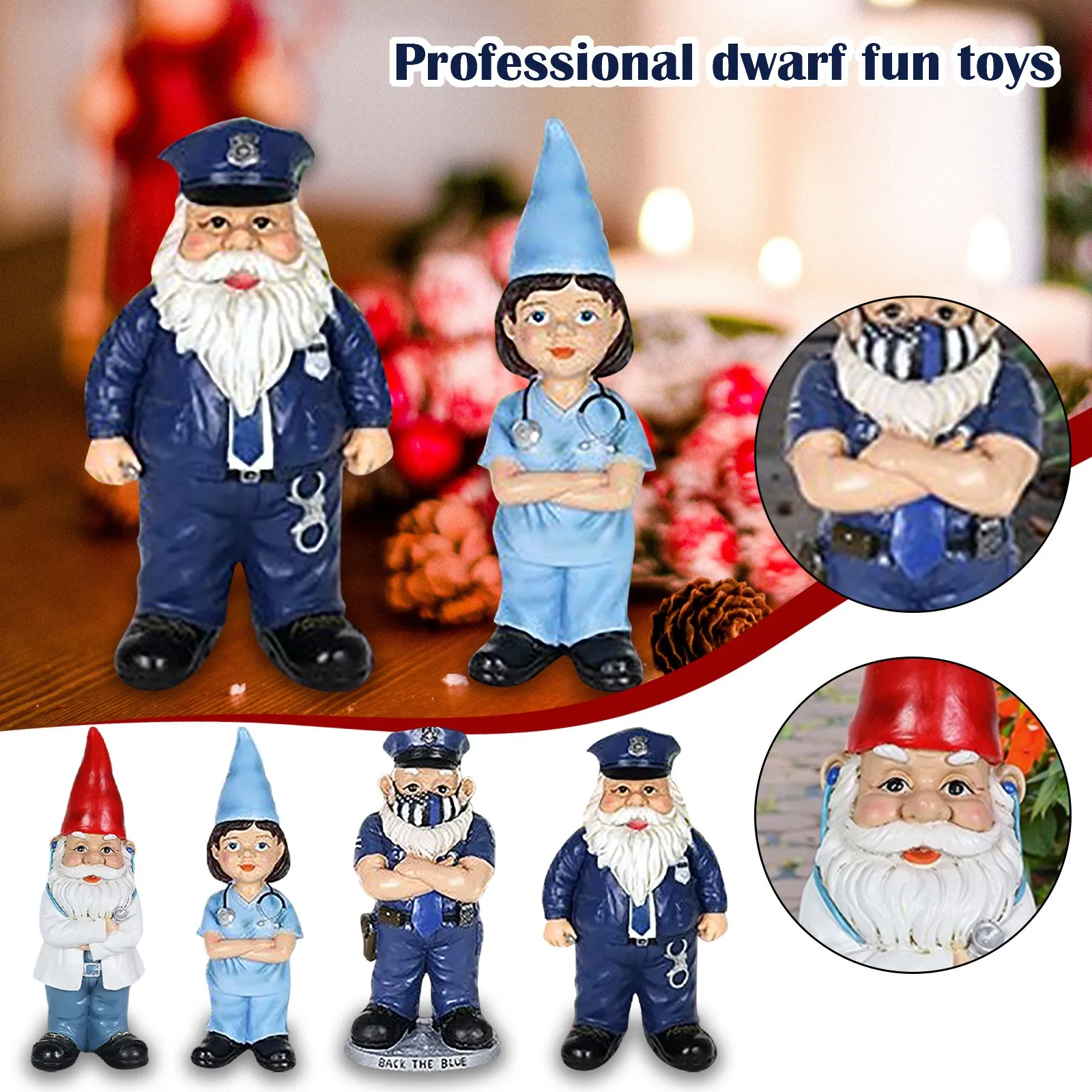 Забавное личное полимерное украшение для дома и сада интерьера полиции