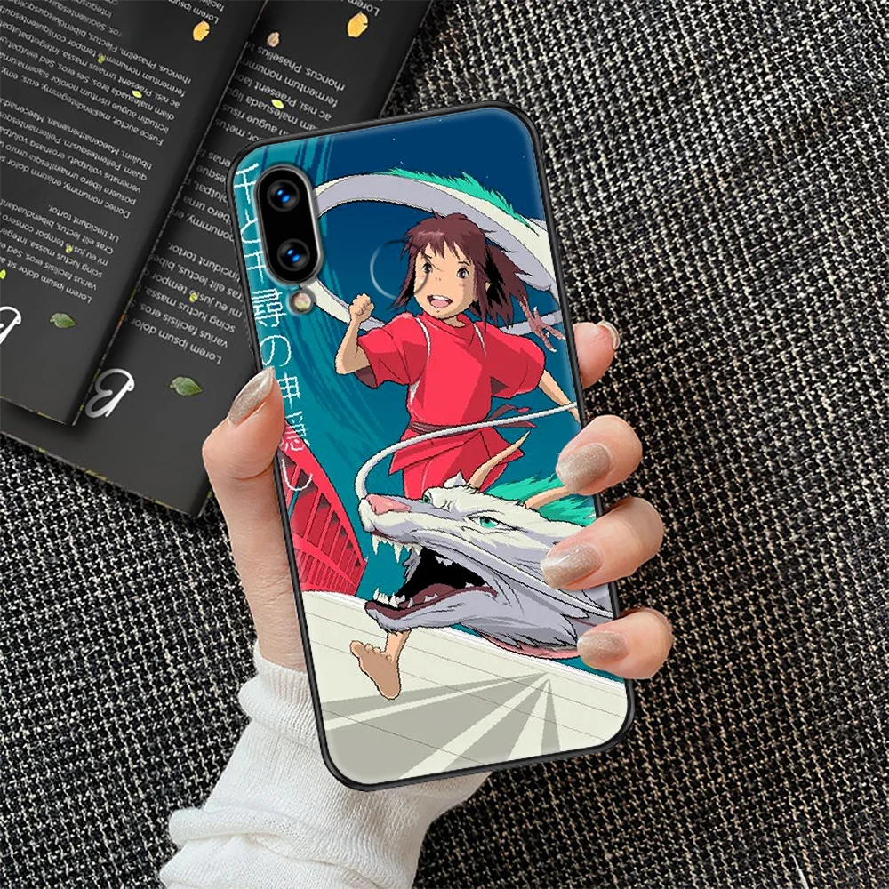 

Anime Spirited Away Phone case For Huawei Honor 6 7 8 9 10 10i 20 A C X Lite Pro Play black soft cell cover pretty hoesjes trend
