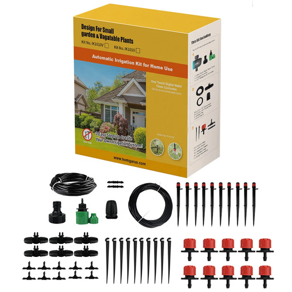 Садовая DIY система капельного автоматического орошения наборы|Наборы для полива|