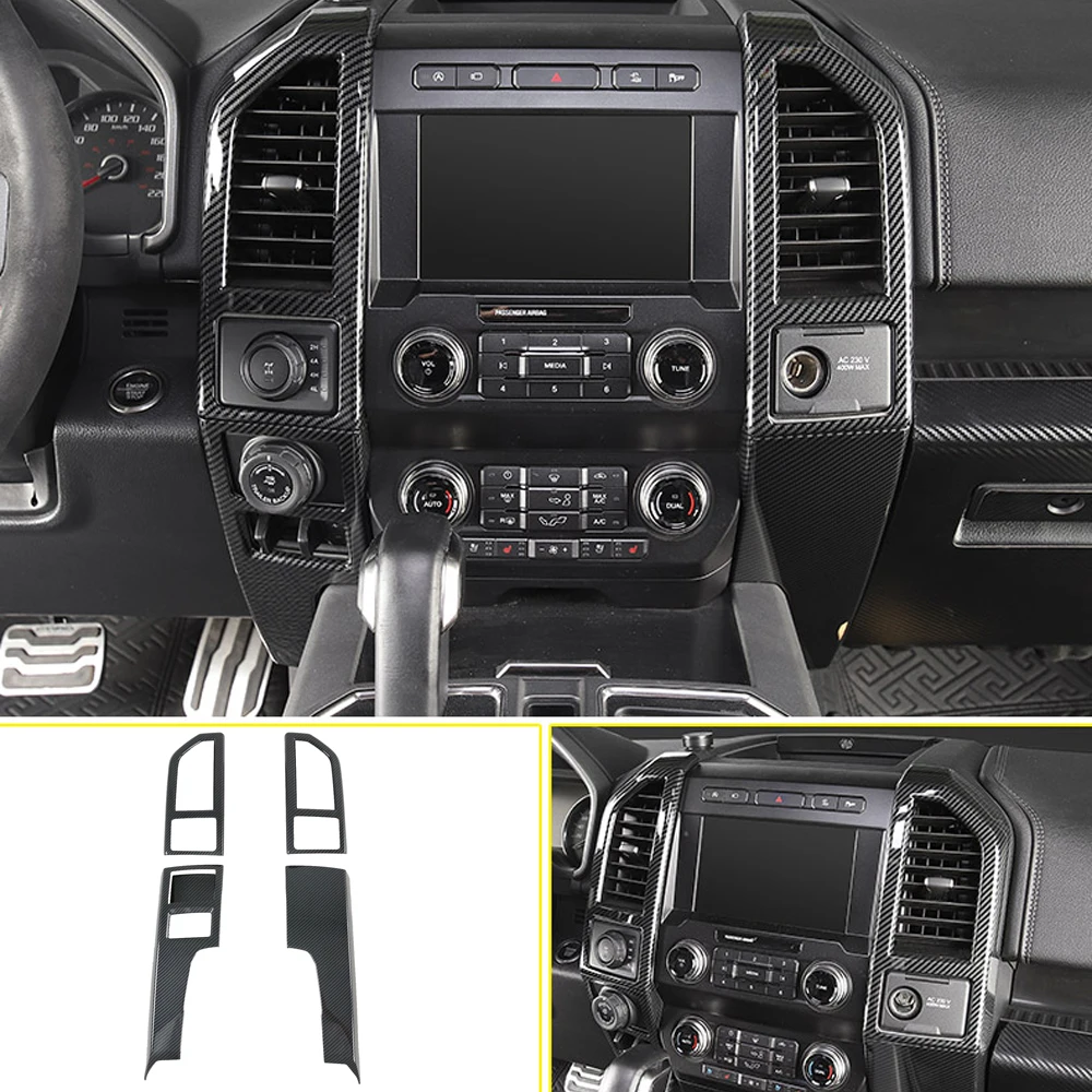 

Подходит для Ford Raptor F-150 2015-2020 автомобильные аксессуары ABS Carbon внутренняя средняя консоль Крышка вентиляционного отверстия 5 шт. левая рука