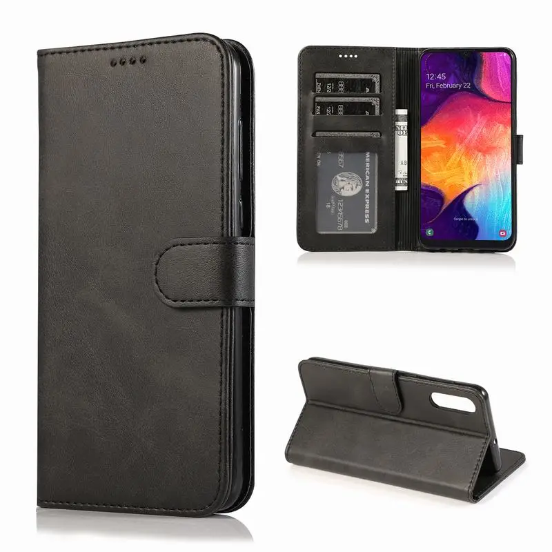 Чехол-кошелек для samsung Galaxy A50, чехол-накладка из искусственной кожи, сумки для samsung A50 A 50, чехол для телефона Galaxy A50, откидная крышка-книжка, чехол