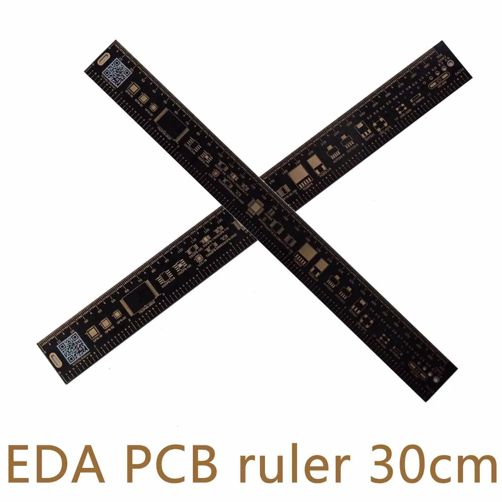 Multifunctional PCB Ruler EDA Measuring Tool High Precision Protractor 30CM 11.8 Inches