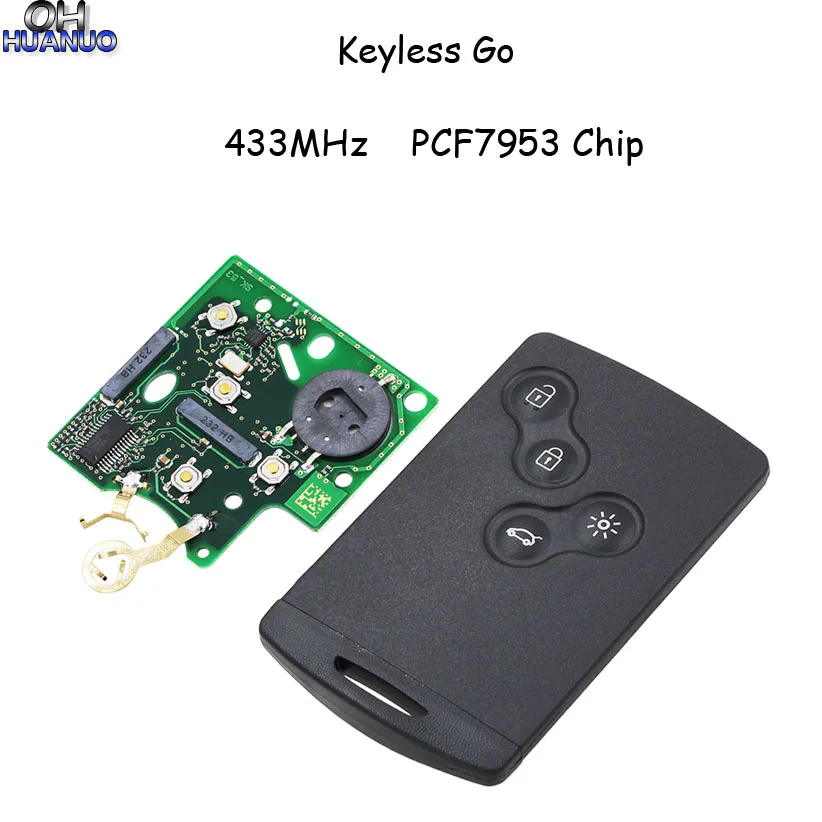 Смарт система с 4 кнопками Пассивный дистанционный ключ для автомобиля без ключа