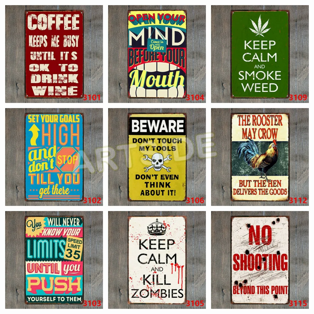 

Рельефный Ретро стиль "кофе" сохраняет меня занятым "Жесткий рекламный девиз в деревенском стиле жестяные знаки