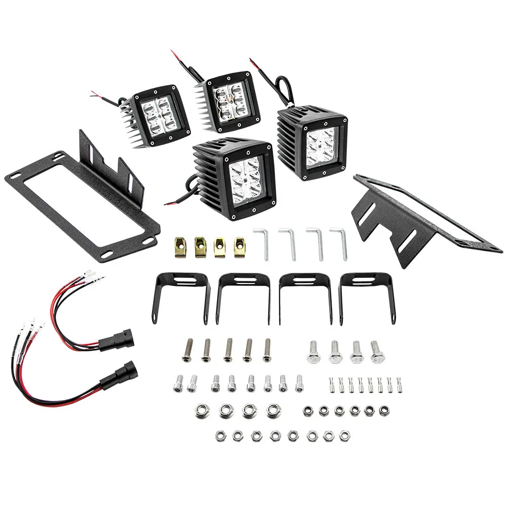 

Бампер двойной 24 Вт светильник стручки заменить комплект + Plug N Play провода для Dodge Оперативная память 2500/3500