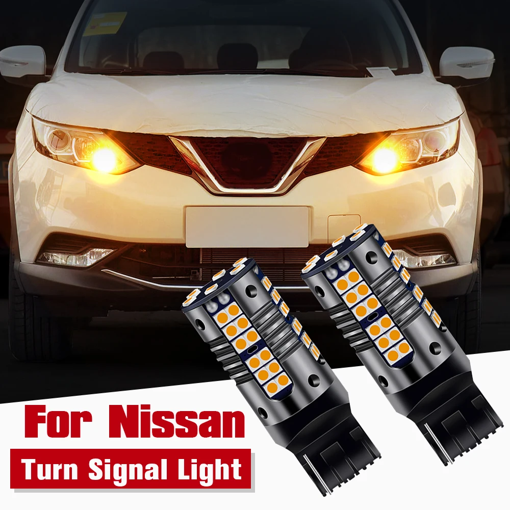 2x СВЕТОДИОДНЫЕ указатели поворота WY21W 7440A Canbus для Nissan 350Z GTR Juke Leaf Tiida X-Trail T31 T32 Teana