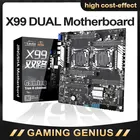 Материнская плата JINGSHA X99, два процессора LGA 2011-V3 Socket Dual Gigabit Ethernet VGA USB3.0 10 * SATA3.0 NVMe M.2 8 * DDR4 до 256 ГБ