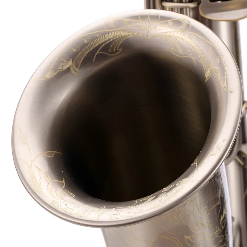 Goede Tenor B Platte Saxofoon High-End Geïmporteerd Custom Professionele Muziekinstrument Nikkel Zilveren Saxofoon