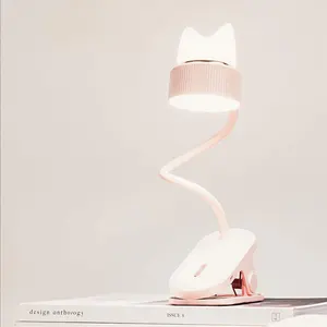 Светодиодный зажим для чтения, 2 в 1, гибкий, 360 , зажим s-образной формы