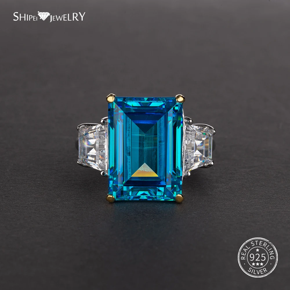 Женское кольцо из серебра 925 пробы с натуральным сапфиром 6 цветов|Кольца| |