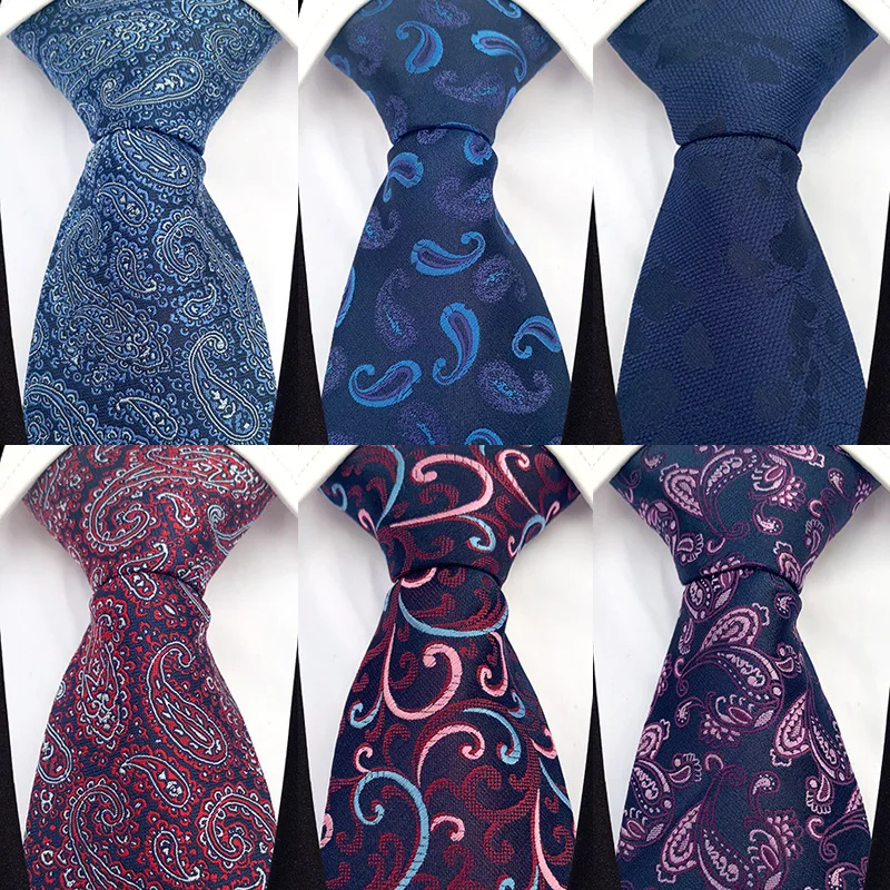 

8cm Mens Classic Polyester Neckties Business Print Neck Ties Women Jacquard Tie Goom Wedding Party Necktie Gravatas