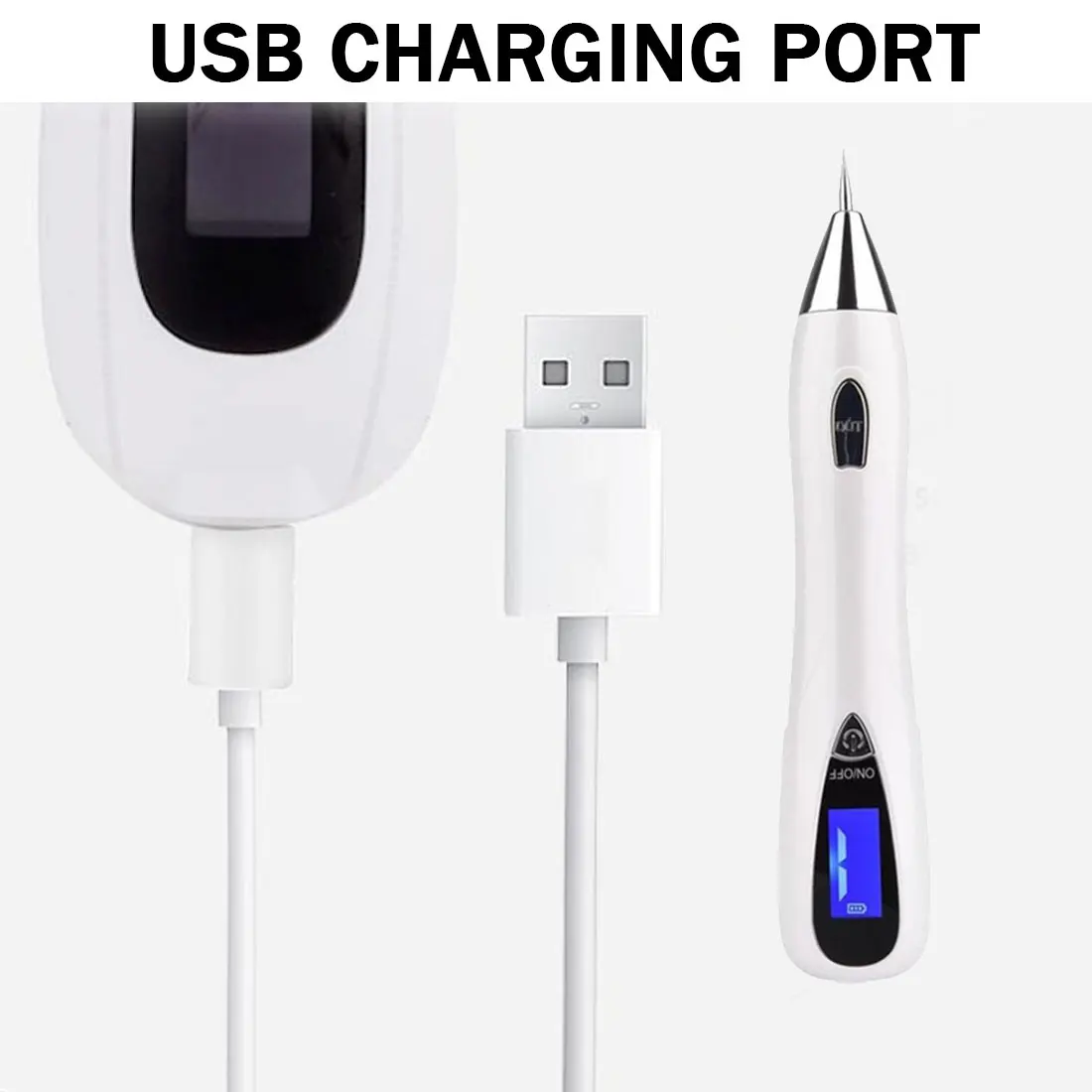 

Skin Care LCD Laser Freckle Mole Removal Pen LED Lighting Tattoo Wart Tag Removal Pen Dark Spot Remover Plasma Pen Face Machine