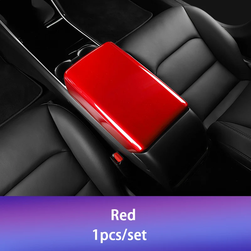 Red 1pcs Центральная панель управления подлокотником для Tesla модель 3 аксессуары/автомобильные аксессуары модель 3 tesla три tesla модель 3 карбон/аксессуары - Название цвета: Red 1pcs