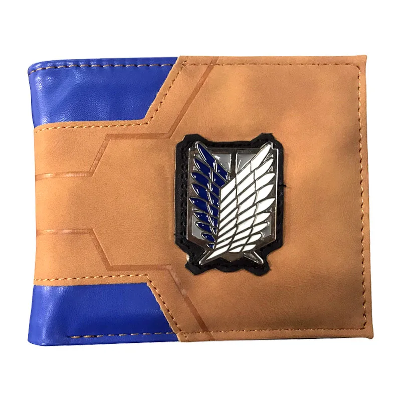 Короткий кошелек атака на Титанов крутой дизайнерский бумажник двойного