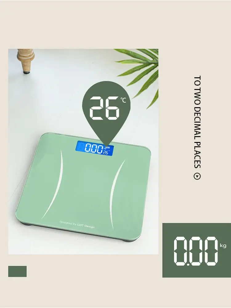 

Floor Bathroom Body Fat Scale Glass Electronic Smart LCD Display Weighing Digital Precision Hot-selling Fashion Electronic Scale